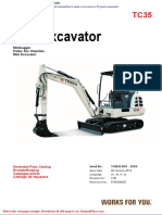 Terex Mini Excavator Tc35 Parts Manuals