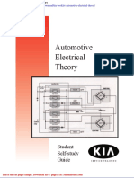 Kia Booklet Automotive Electrical Theory