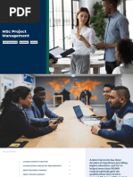 MSC Project Management Course Brochure