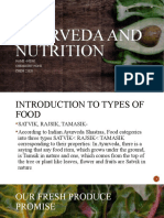 Ayurveda and Nutrition