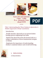 Ayurveda and Nutrition PPT 2