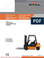 Still Steds Diesel Fork Truck r70 16d r70 18d r70 20cd Parts Manual