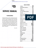Mitsubishi Fuso 1992 95 Fe FG Service Manual