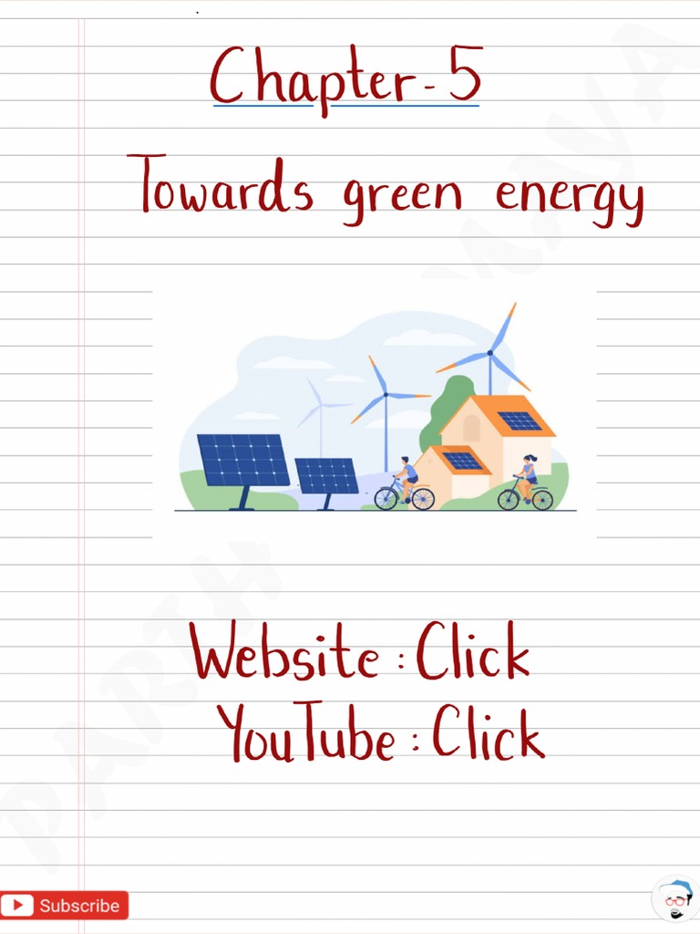 CHP 5 - Towards Green Energy | PDF