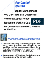 Working Capital Background