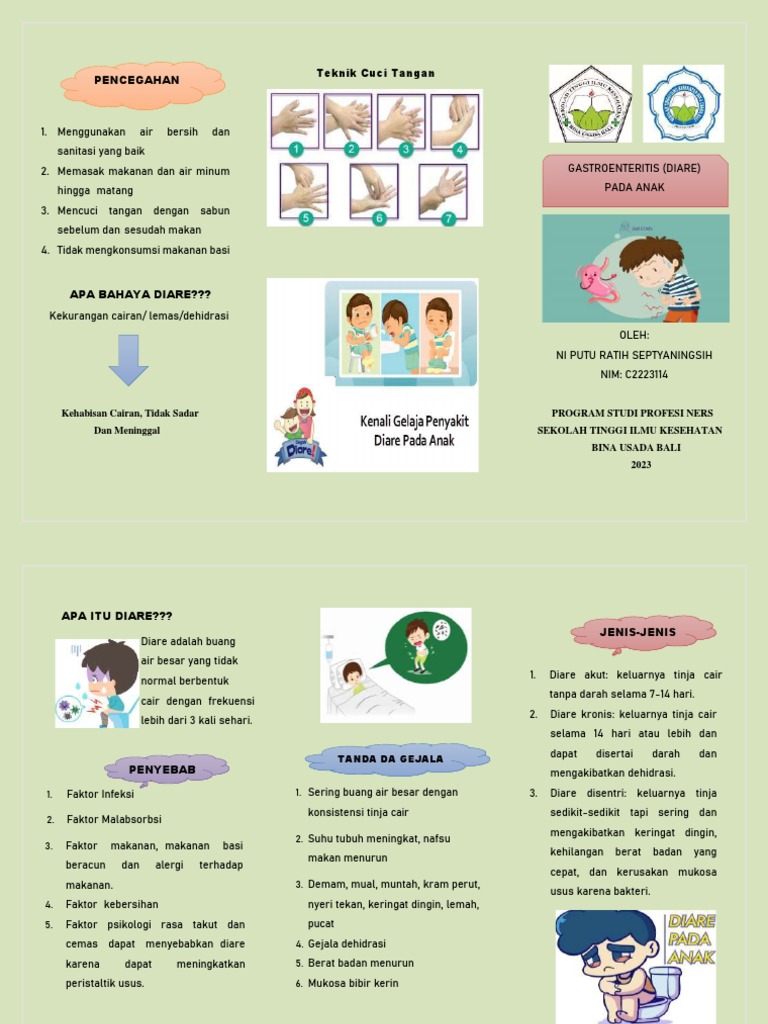Leaflet Gastroenteritis (Diare) Ni Putu Ratih Septyaningsih PDF
