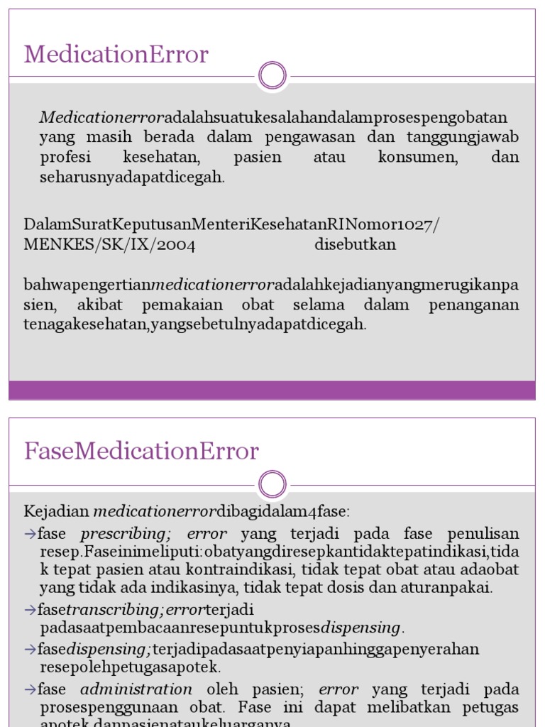 Pencegahan Kesalahan Pemberian Obat | PDF