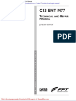 Iveco C13ent m77 Technical and Repair Manual