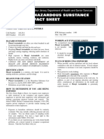 Phenyl Acetonitrile: Health and Senior Services Hazardous Substance Fact Sheet On Hydrogen Cyanide