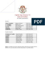 Calendário Da 67°gestão Administrativa