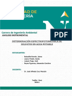 PDF Informe n06 Determinacion Espectrofotometrica de Sulfatos en Agua Potable Compress