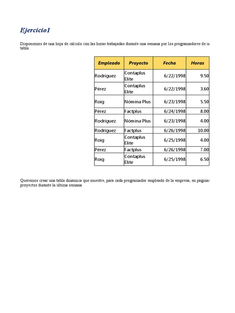 Ejercicios Tablas Dinamicas Desarrollo (1) PDF
