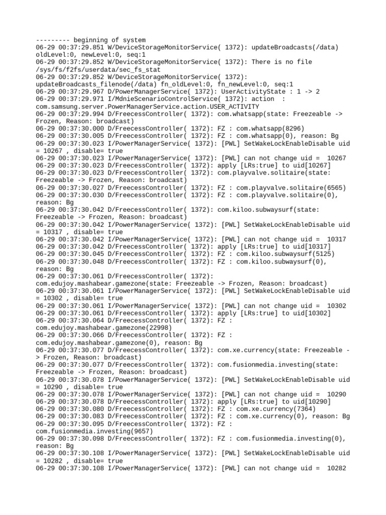 FreecessController Log Analysis | PDF | Lte (Telecommunication ...