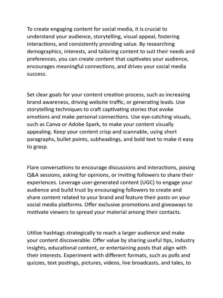 Tips for Writing Engaging Content