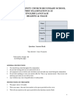 2022 (SS) Reading and Usage S.3 First Exam