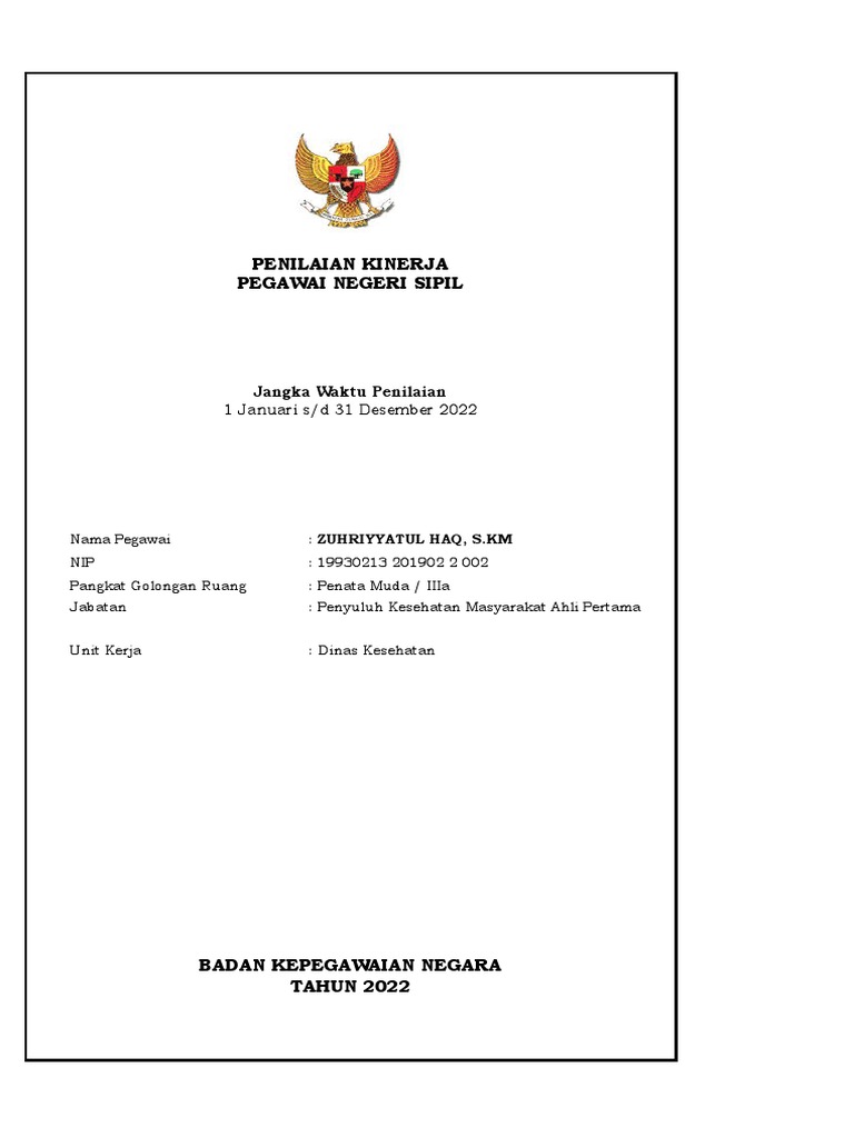 Contoh Format Skp 2022 Download