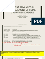 Recent Advances in Management of Fetal Growth Disorders