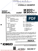 Kobelco Sk200v Lcv Hydrualic Excavator Shop Manual