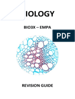 Biology UNIT 3X EMPA Revision Guide