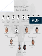 Gráfico de Árbol Genealógico de La Familia Con Fotos Minimalista Sencillo Claro Blanco y Negro