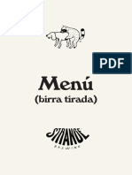 Menu Birra Tirada