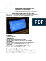 Instal an Do Windows XP Desde Un Dispositivo USB
