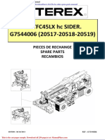 Terex Tfc45lx HC Sider Spare Parts Manual