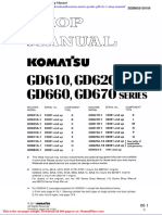 Komatsu Motor Grader Gd611r 1 Shop Manual