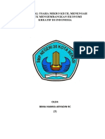 Proposal Usaha Mikro Kecil Menengah Untuk Mengembangkan Ekonomi Kreatif Di Indonesia