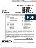 Kobelco Sk100v Sk120v Sk120lcv Hydraulic Excavator Book Code No S5lp0007e