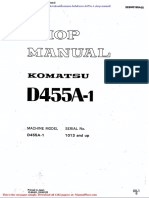 Komatsu Bulldozers d455a 1 Shop Manual