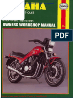 Yamaha Xj650 750-80-84 Service Manual