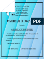 Certification - For OJT