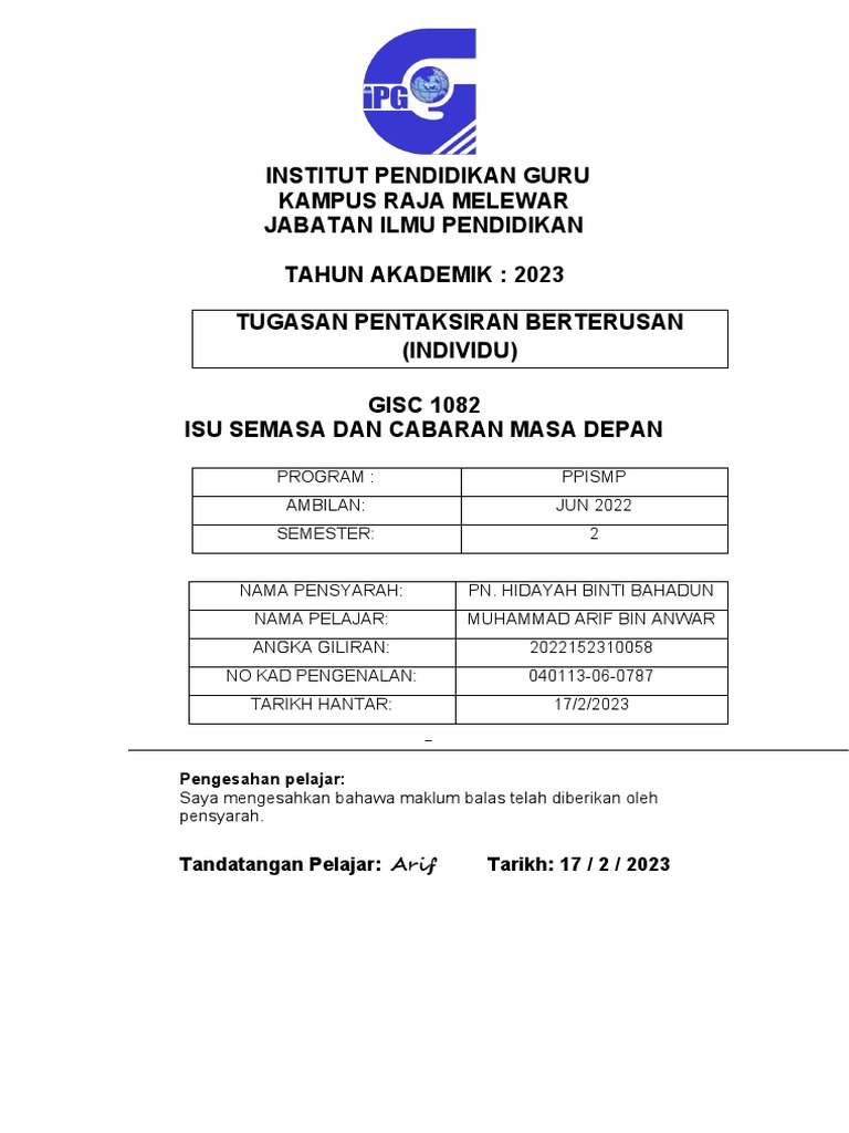 PENULISAN GISC | PDF