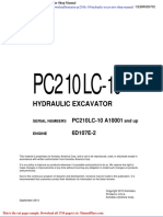 Komatsu Pc210lc 10 Hydraulic Excavator Shop Manual