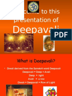 Welcome To This Presentation Of: Deepavali