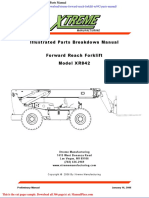 Xtreme Forward Reach Forklift Xr842 Parts Manual