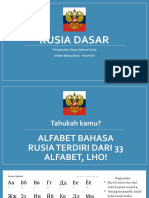 RUSIA DASAR - Alfabet Kiril