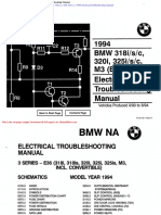 BMW 318i S C 320i 325i S C 1994 Electrical Troubleshooting Manual