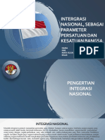 Intergrasi Nasional, Sebagai Parameter Persatuan Dan Kesatuan