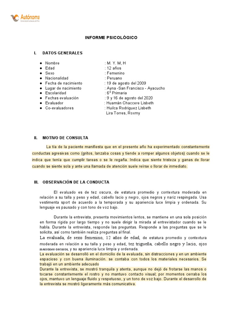 informeDIPWORD PDF Ansiedad Sicología