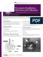 Pycnometer Installation Operation and Calibration