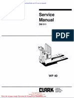 Clark SM 611 Service Manual