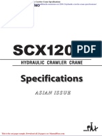 Hitachi Sumitomo Scx1200 2 Hydraulic Crawler Crane Specifications