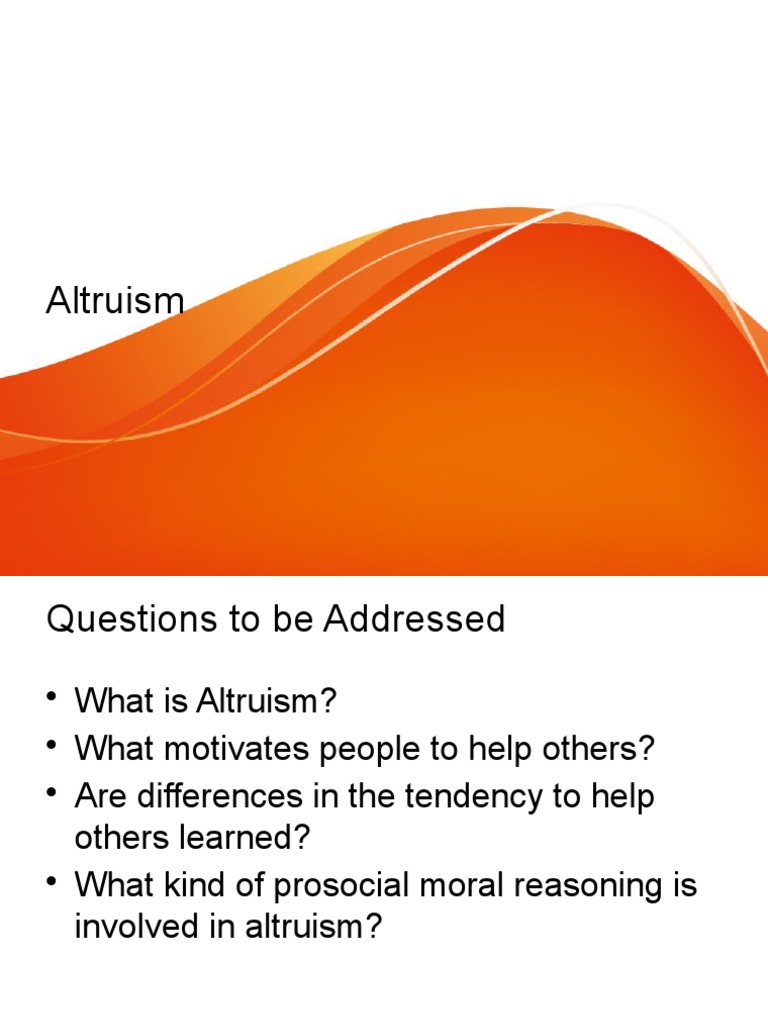 Altruism pdf altruism psychological egoism