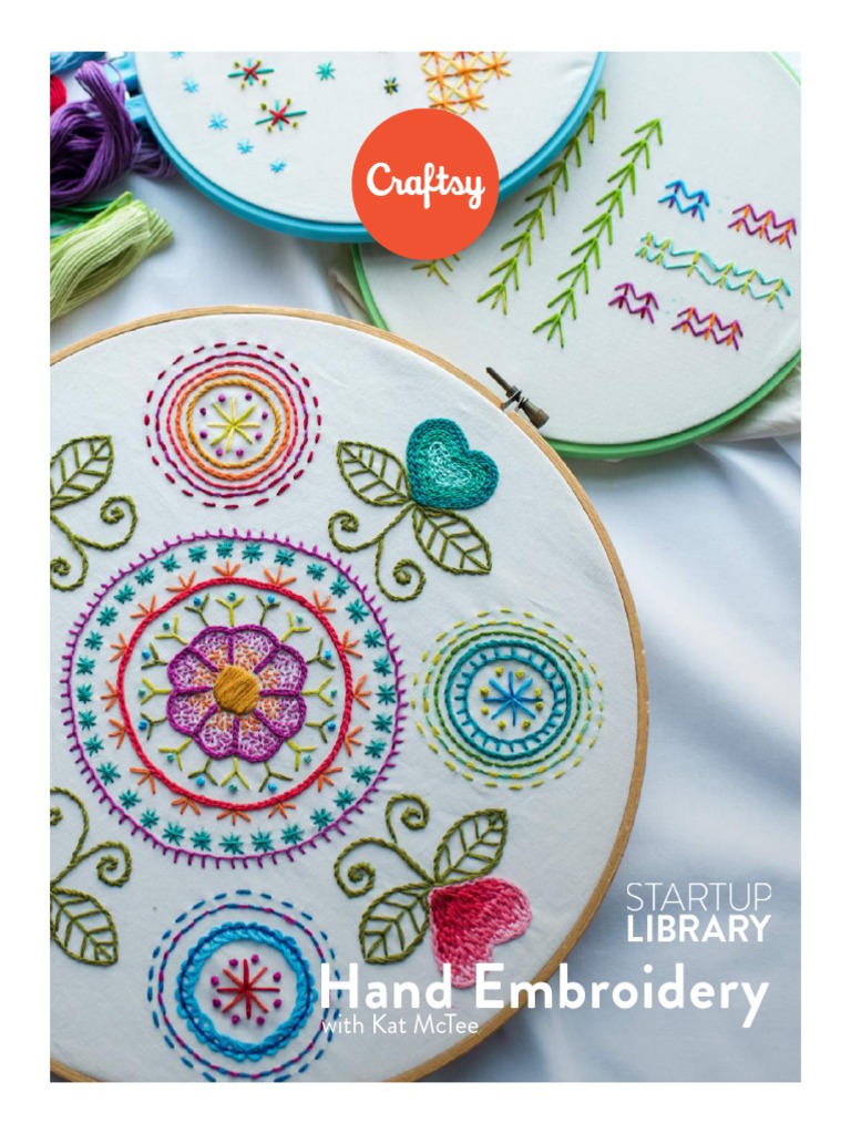 Essential Hand Embroidery Techniques | PDF | Embroidery | Yarn