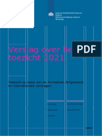 Verslag Over Het Toezicht 2021 Inspectie Overheidsinformatie en Erfgoed