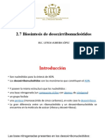 2.7 Biosíntesis de Desoxirribonucleótidos
