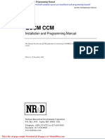 Caterpillar Qucm CCM Installation and Programming Manual