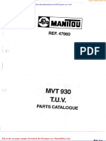 Manitou Mvt930 Parts Sec Wat